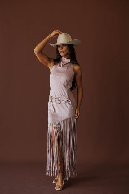 West Of Sunset Suede Dress