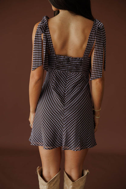 Gingham Crush Mini Dress