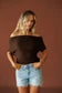 Off Shoulder Drape Top