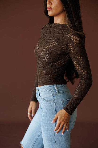 Seamless Lace Top