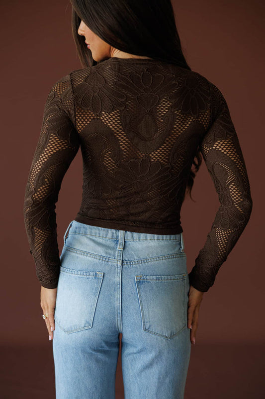 Seamless Lace Top