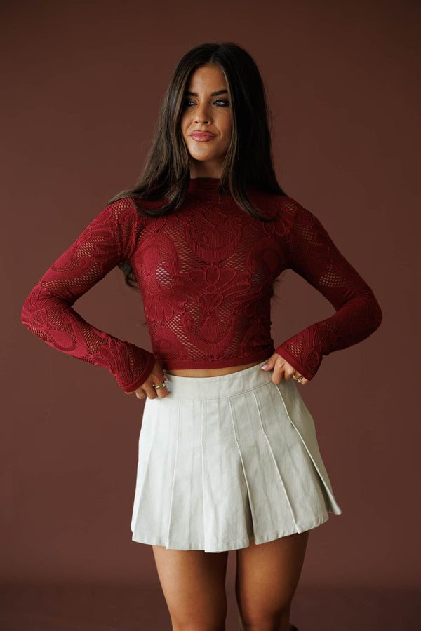 Seamless Lace Top