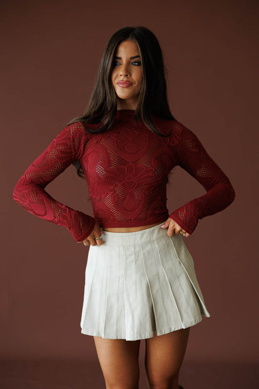 Seamless Lace Top