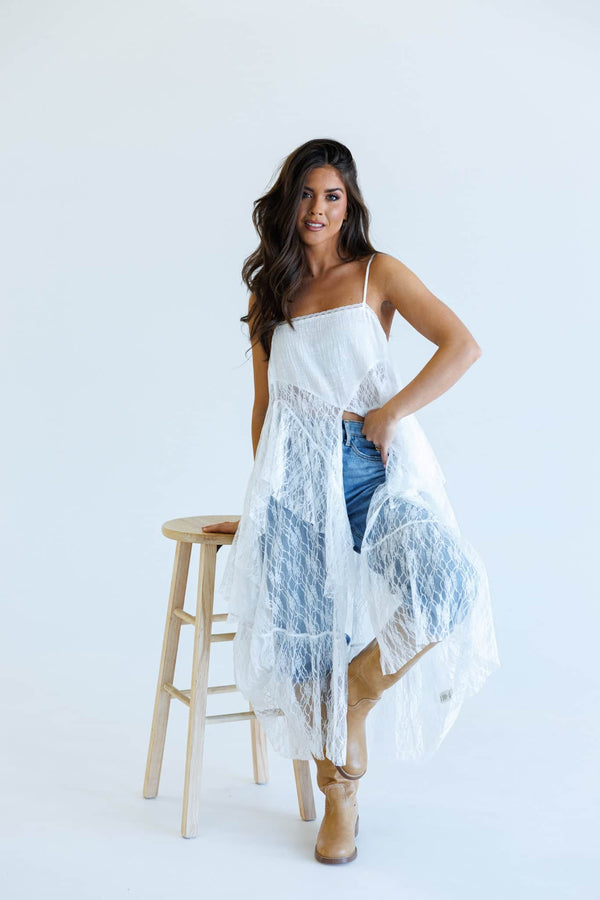 Drifting Away Lace Top